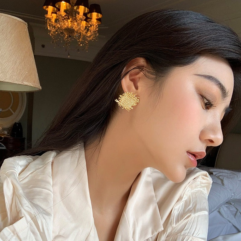 Earrings with a cool and elegant style, irregular earrings for women