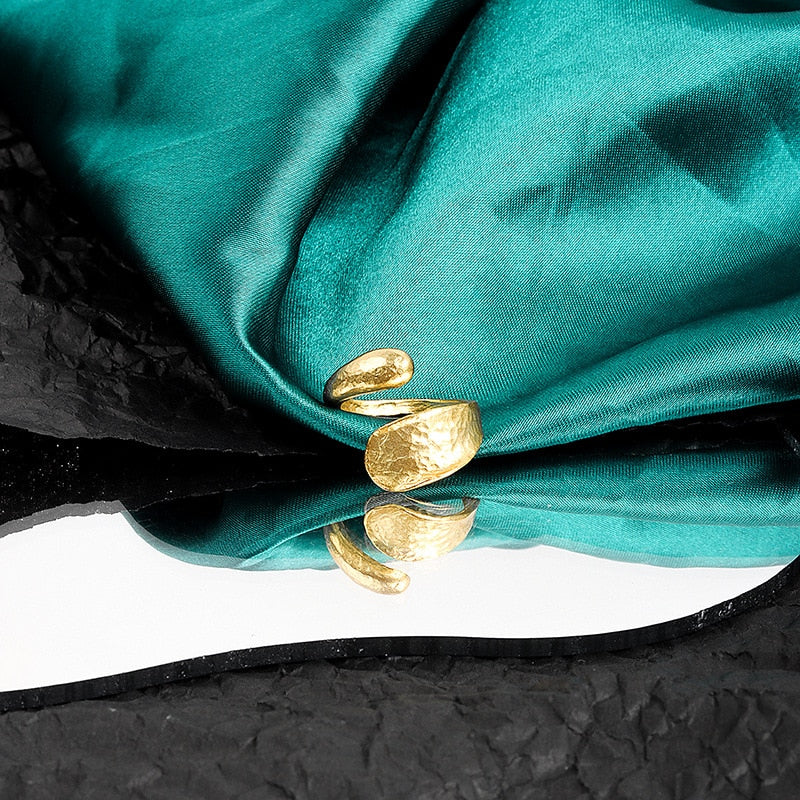 Silver Color Rings For Women Trendy Simple Fashion Line Cross Resizable Rings Trend